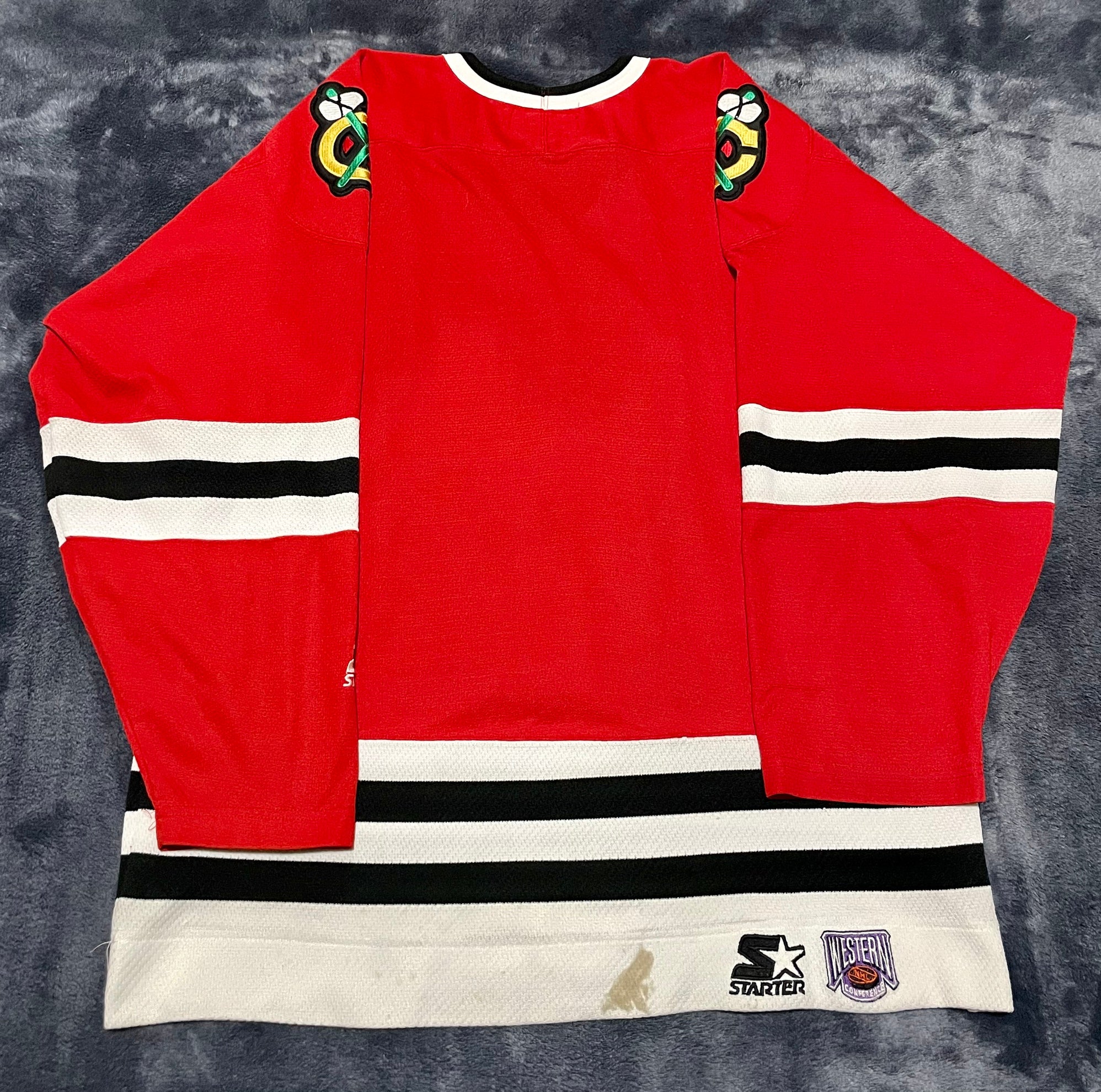 Chicago Blackhawks NHL LEP Mesh Dog Jersey Officially Licensed Red, Size  Large