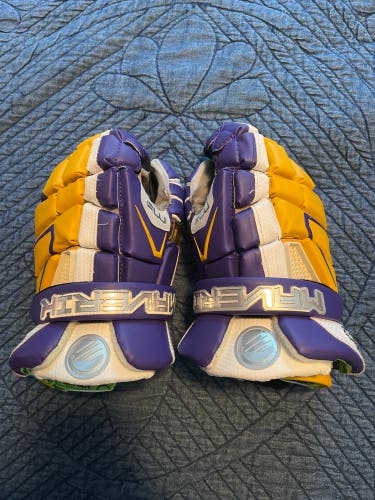 Used Player's Maverik 13" M4 Lacrosse Gloves
