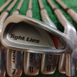 Adams Tight Lies Golf Iron Set 4-PW,SW Regular Flex Steel Shaft
