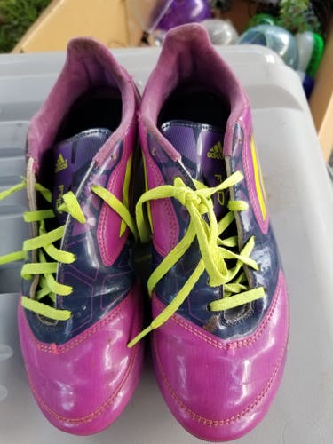Purple Used Women's Size 5.5 (Women's 6.5) Adidas F50 Adizero TRX Cleats