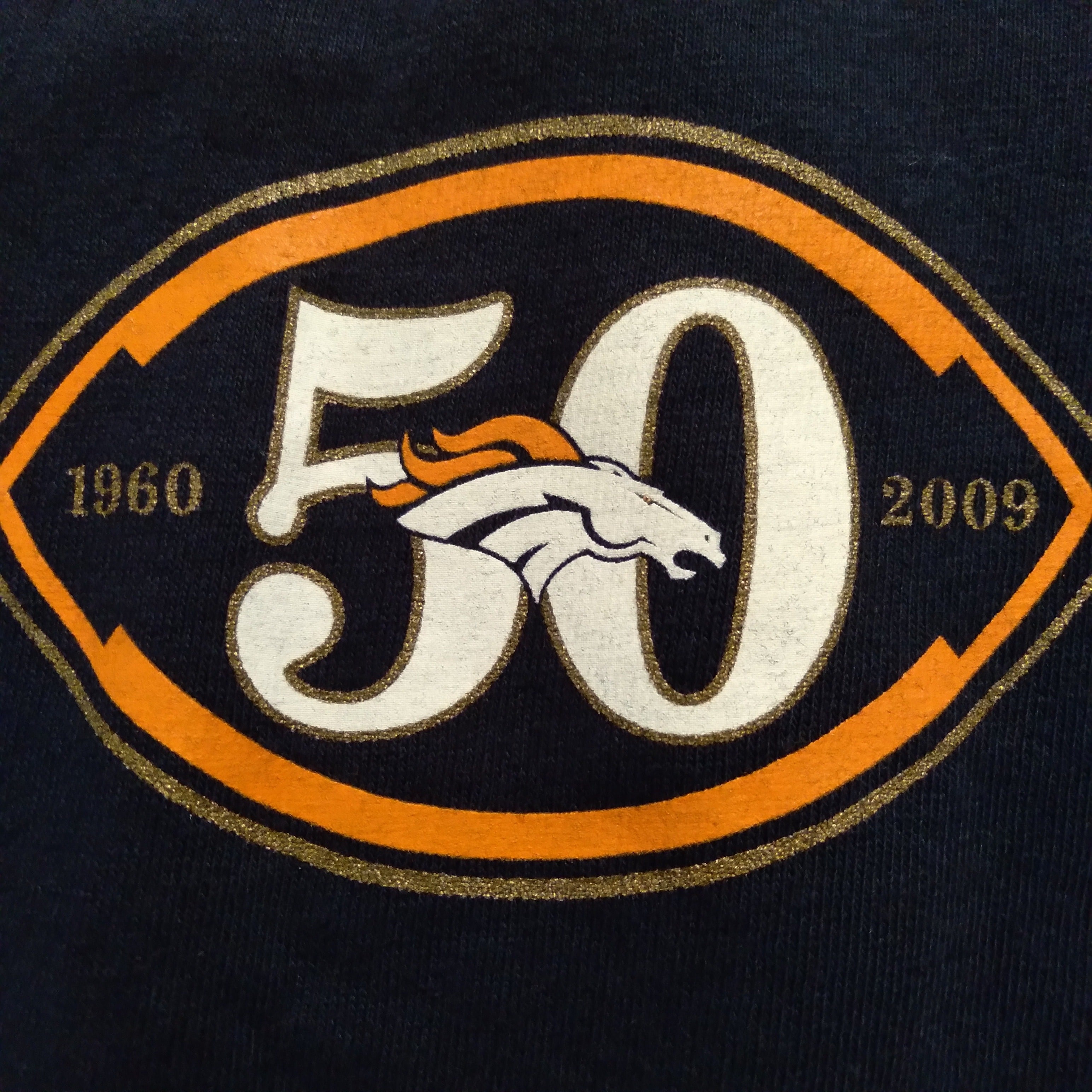 Vintage 80s Denver Broncos Crewneck Sweatshirt Garan size Large