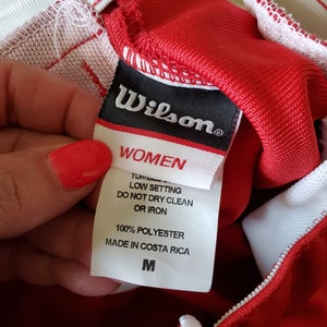 2 Pair Red Adult Women's New Medium Wilson Game Pants