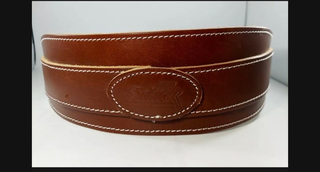 schiek leather weightlifting belt