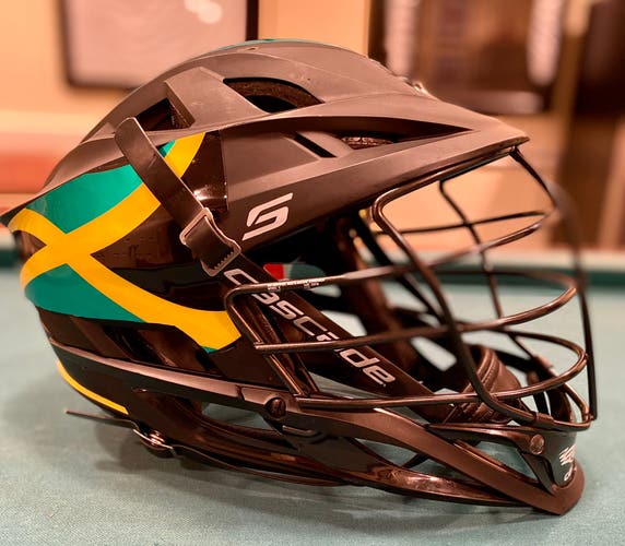 Blacked out Jamaica National Team Helmet