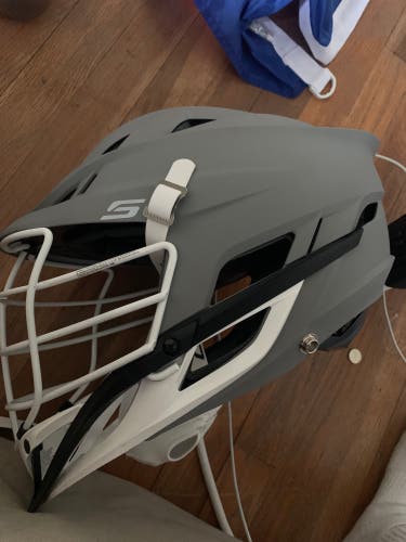 Cascade matte grey S helmet brand new! PLL licensed with sticker on the back!
