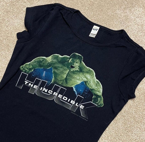 The Hulk T Shirt Women Small Adult Black Marvel Comic Movie