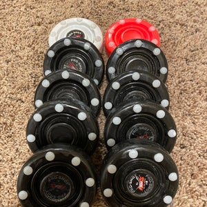 Used collection of IDS/rocket Roller Pucks
