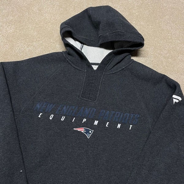 New England Patriots Sweatshirt Men Small Gray Hoodie NFL Football