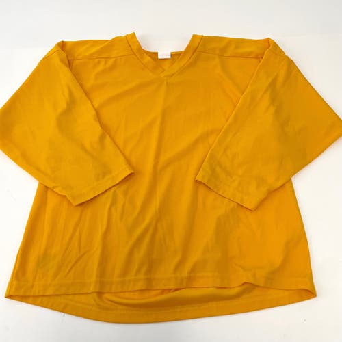 Used Blank Yellow Practice Jersey | Size Adult Small | X430