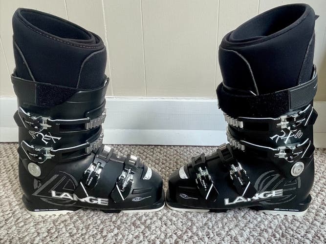 Women's Lange RX 80 Ski Boots, Black (Like New)