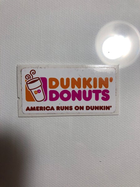 Dunkin Donuts Ad Helmet Sticker