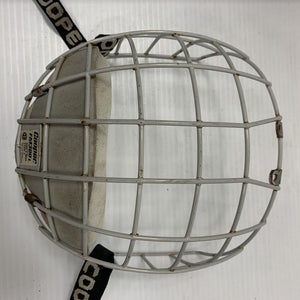 Vintage RARE Cooper FM300 L hockey player cage size large white ice adult mask