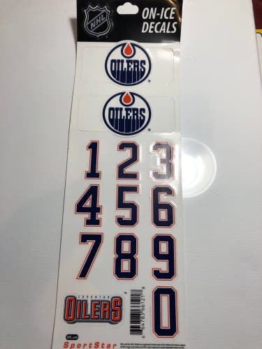 Edmonton Oilers Helmet Stickers