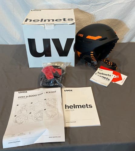Uvex p.8000 Tour Snow/Cycling/Climbing Helmet Boa Coiler & Recco 55-59cm NEW