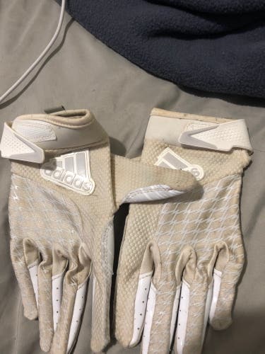 White Youth Small Adidas Adizero Gloves