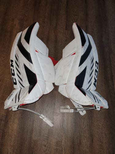 Used 31" CCM Axis 1.9 Goalie Leg Pads