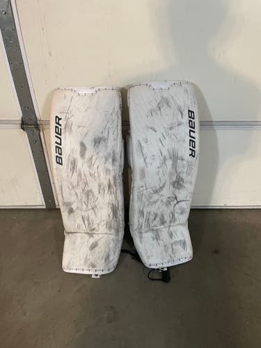 Used 34" Bauer Ultrasonic Goalie Leg Pads