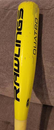 Used USSSA Certified 2017 Rawlings Composite Quatro Bat (-10) 18 oz 28"