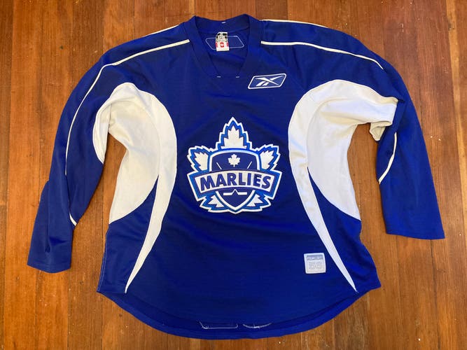 Blue Used Toronto Marlies Size 56 Reebok Practice Jersey