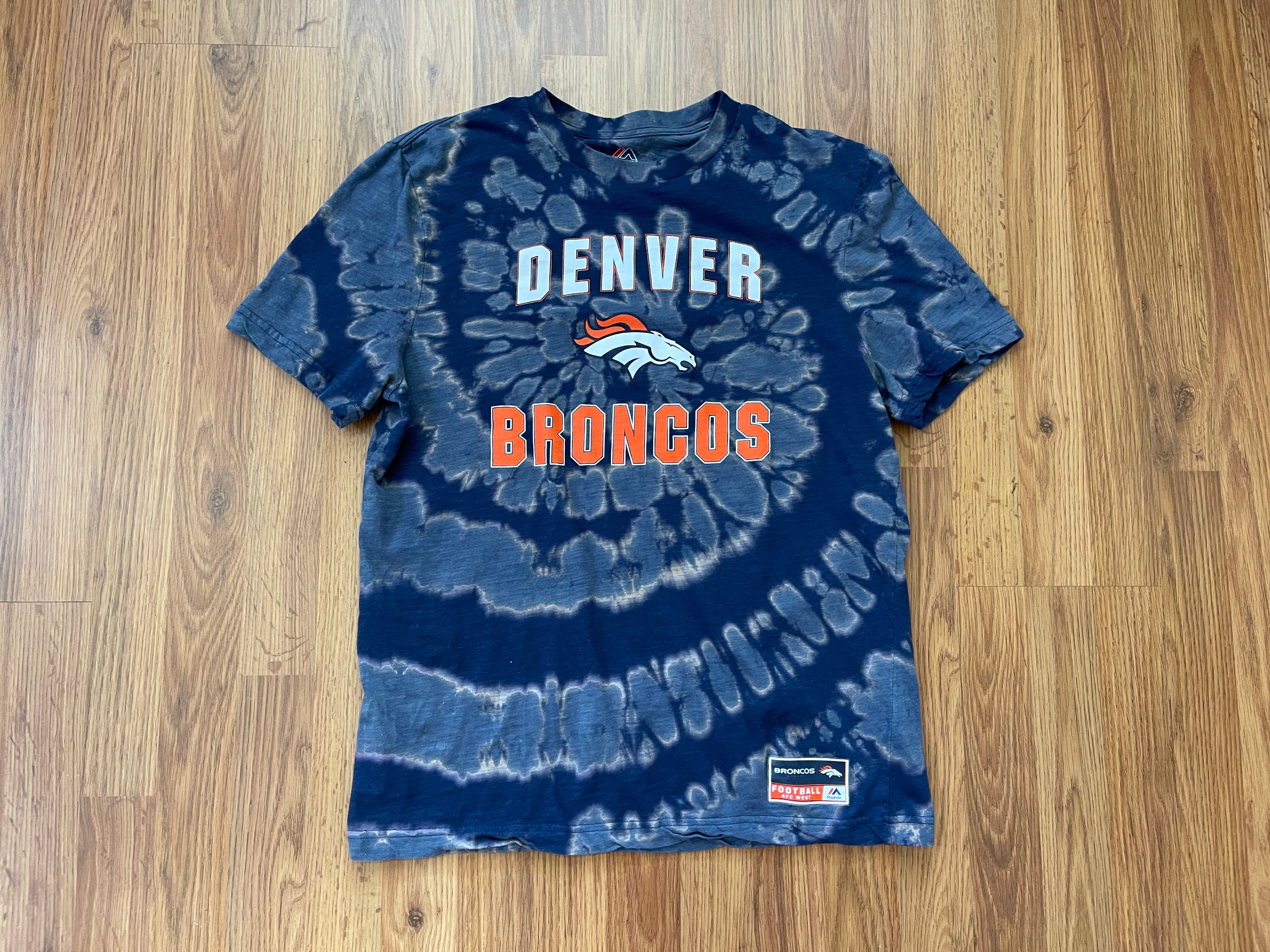 Denver Broncos Super Bowl 50 Reverse Tie Dye Shirt 