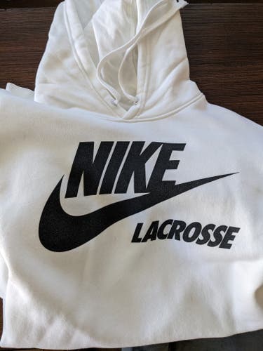White Used Large Nike Sweatshirt