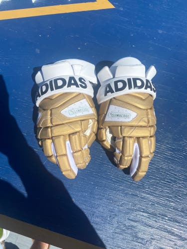 Gold Adidas Lacrosse Gloves