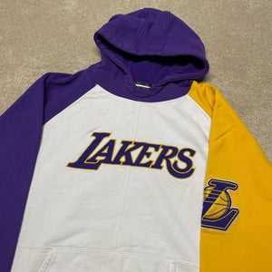 Los Angeles Lakers Sweatshirt Men 2XL Adult Reebok Hooded NBA Basketball Kobe