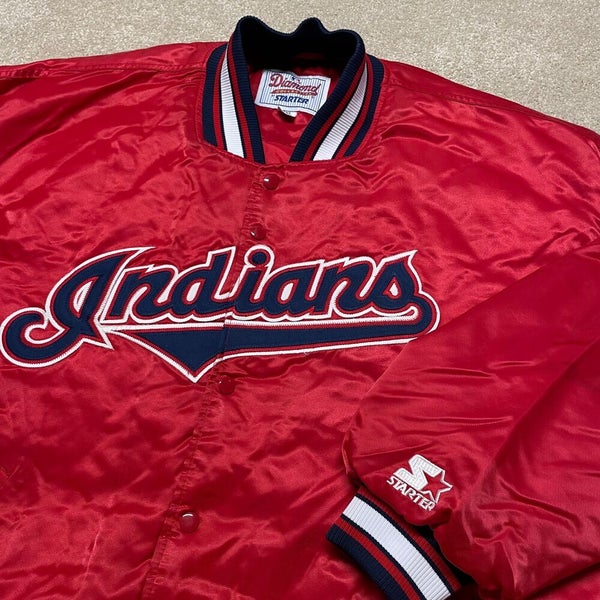 STARTER, Shirts, Vintage Starter Mlb Cleveland Indians Windbreaker Pullover  Sweatshirt Size Xl