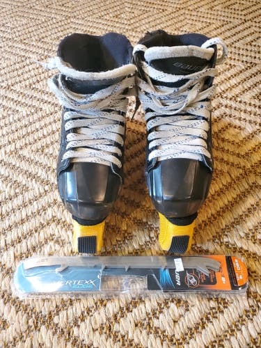 Senior Used Bauer Supreme S27 Hockey Goalie Skates Regular Width Size 10