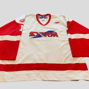 ECHL Toledo Storm #1 Logan Koopmans Game Used / Worn SP Hockey Jersey; Size 58 Goalie