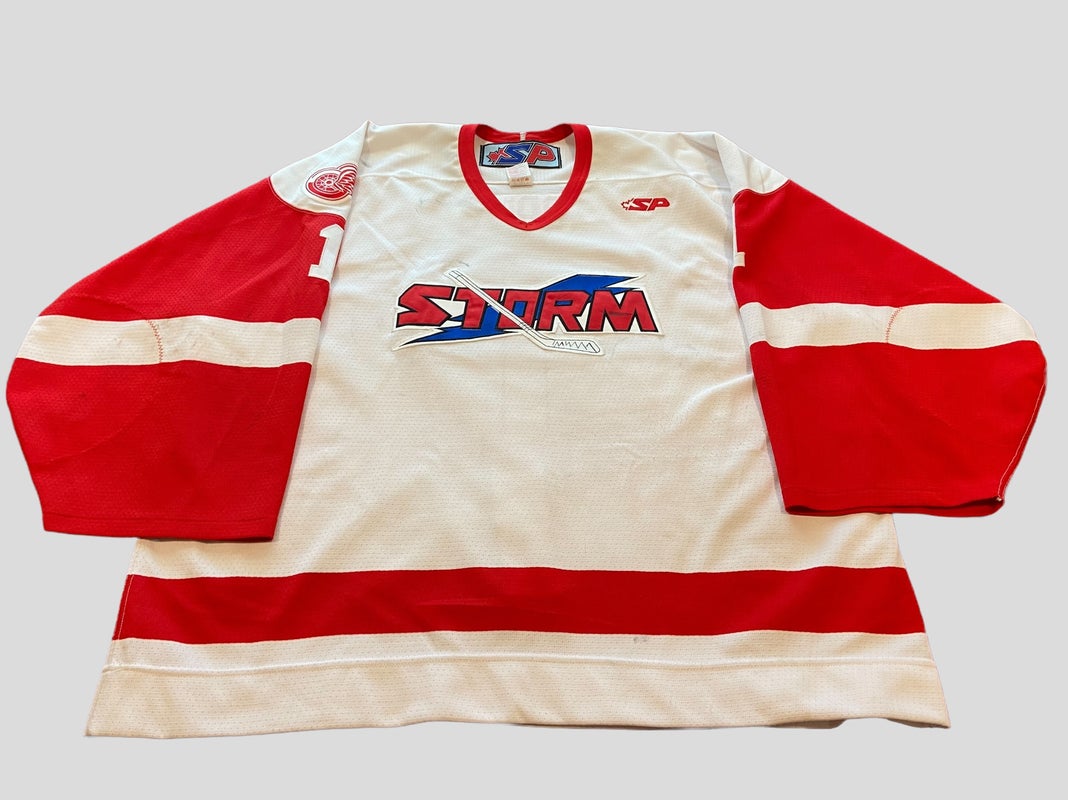 ECHL Toledo Storm #1 Logan Koopmans Game Used / Worn SP Hockey Jersey; Size 58 Goalie