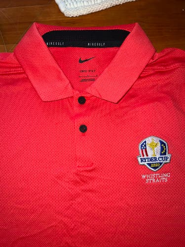 Salmon Colored New Large Nike Polo Ryder Cup
