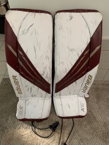 Used 32" Bauer Supreme 3S Goalie Leg Pads