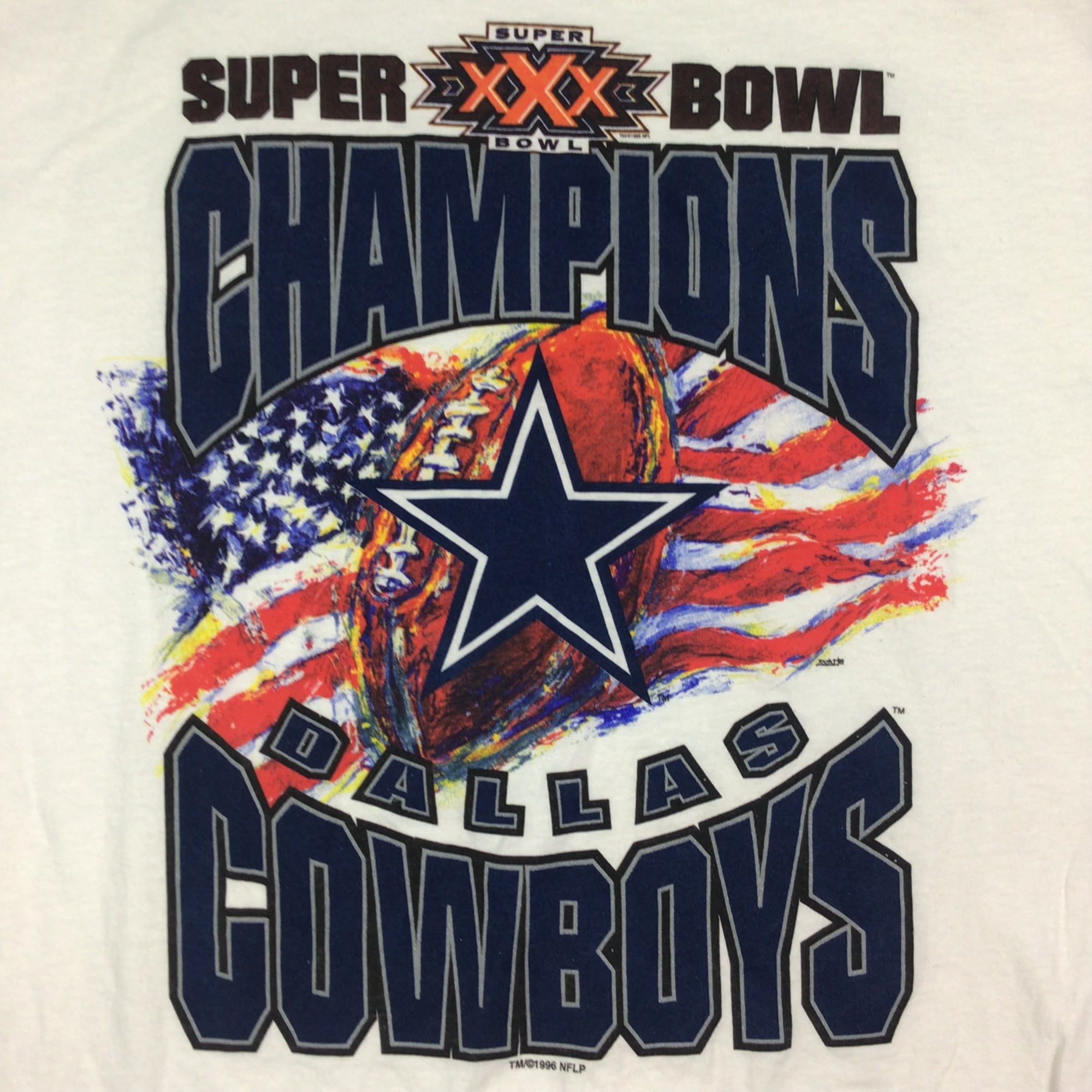 Dallas Cowboys NFL Superbowl XXX 1996 Champions Hoodie, XL