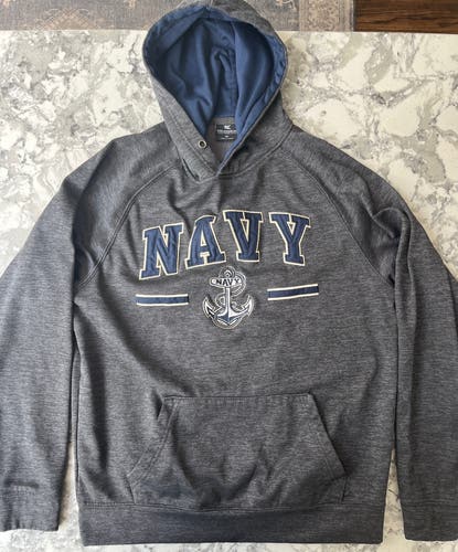 Gray Navy Hoodie