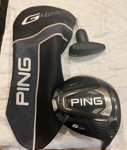 Men's Used Ping Right Handed G425 Max Driver Stiff Flex 9 Loft
