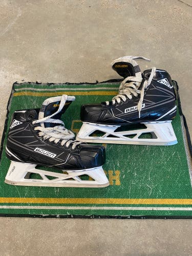 Used Bauer Regular Width  Size 9.5 Supreme S170 Hockey Goalie Skates