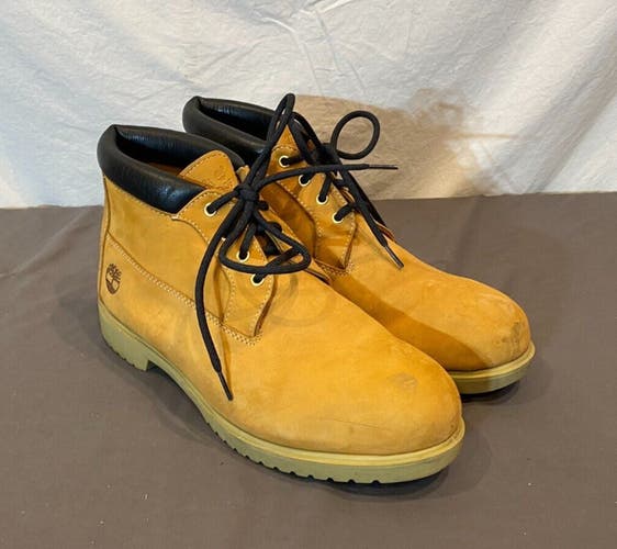 Timberland Classic Yellow Leather Waterproof 4-Hole Chukka Boots US 14 EU 49