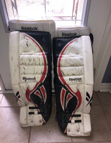 Used 32" Reebok L7 Goalie Leg Pads