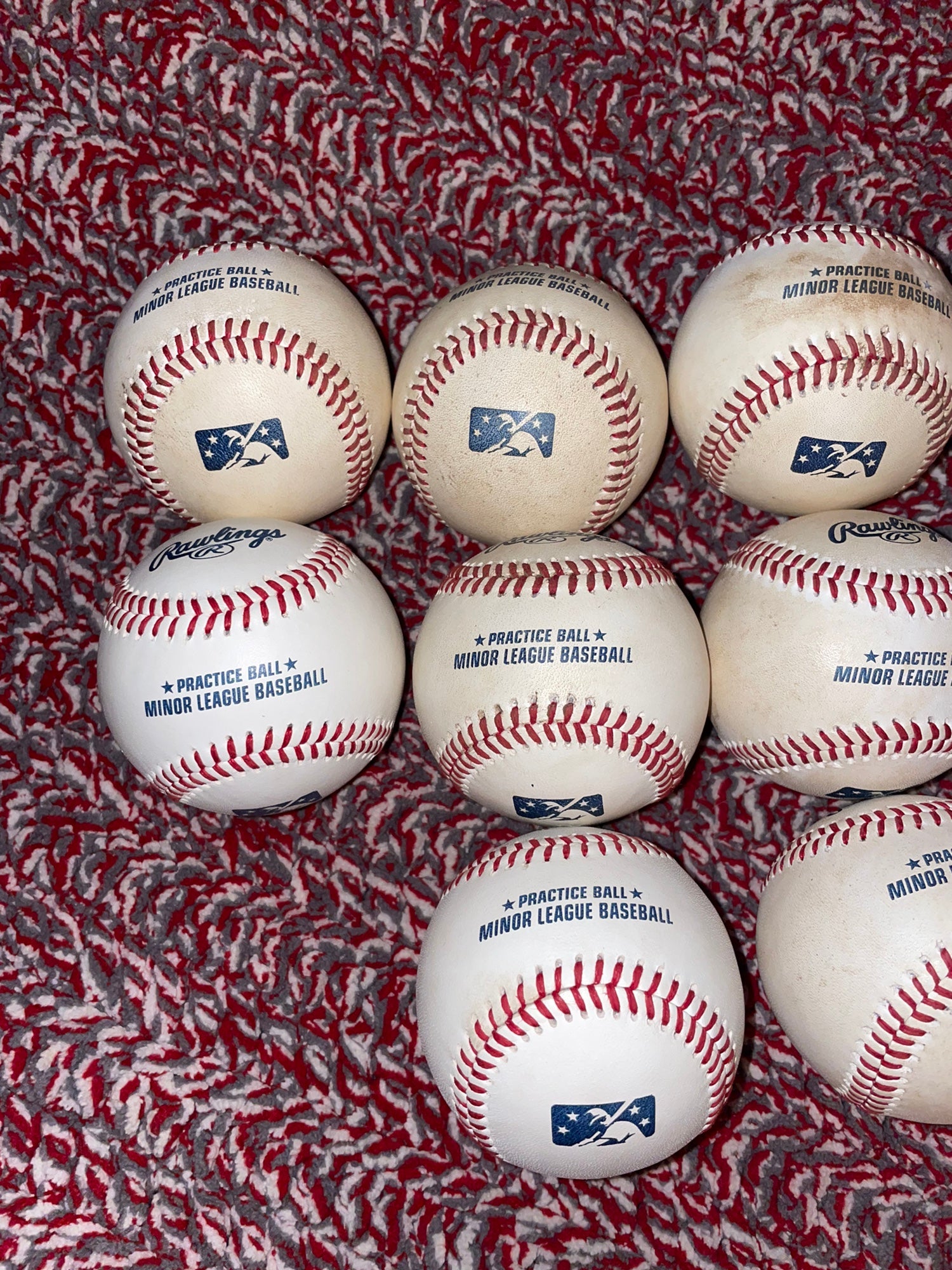 Super Nice Set of 10 Rawlings Baseballs Greatest Glass Marbles 