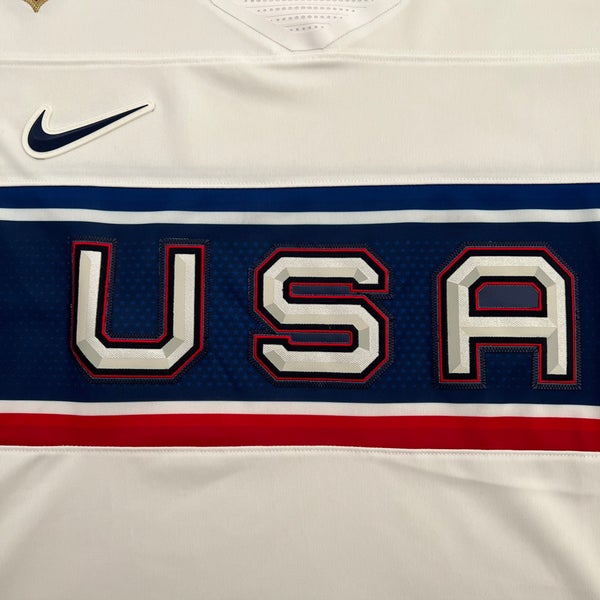 Nike USA Hockey Olympic 2022 Home 'White' Jersey Men's Sizes S-L