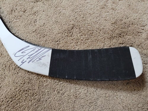 CHRIS PHILLIPS 13'14 Signed Ottawa Senators NHL Game Used Hockey Stick COA