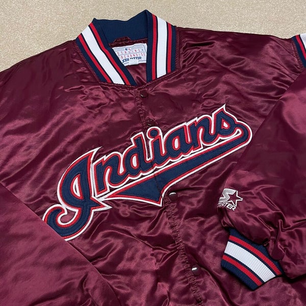 STARTER, Shirts, Vintage Starter Mlb Cleveland Indians Windbreaker Pullover  Sweatshirt Size Xl