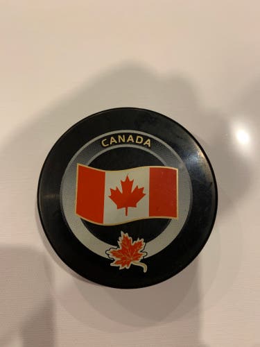 Team Canada hockey puck