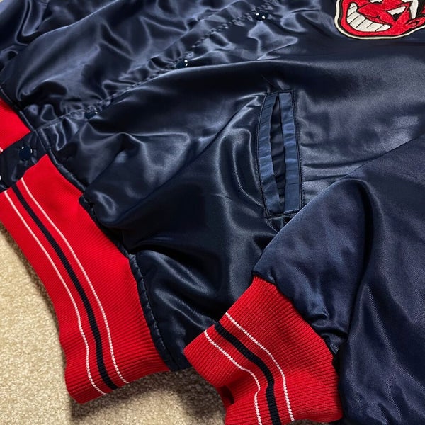 Vintage Cleveland Indians Shark Tooth Jacket Fans Gear Size XL
