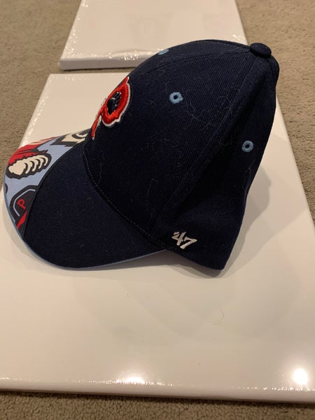 Pawtucket Red Sox Baseball Cap Hat Blue & White with Pawsox Logo New Paws