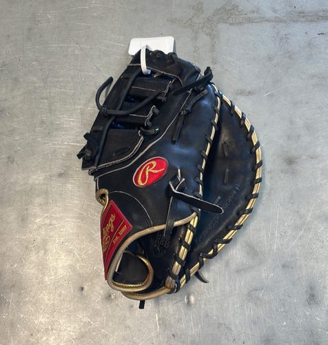 Rawlings Used Heart Of The Hide First Baseman Mitt, Black Right Hand Throw 12.5" Baseball Glove