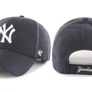 2023 New York Yankees NY '47 Brand MLB MVP Adjustable Strapback Hat Cap Navy