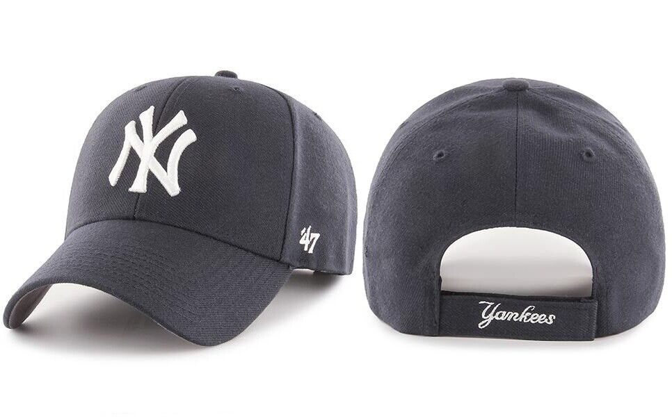 2023 New York Yankees NY '47 Brand MLB MVP Adjustable Strapback Hat Cap Navy