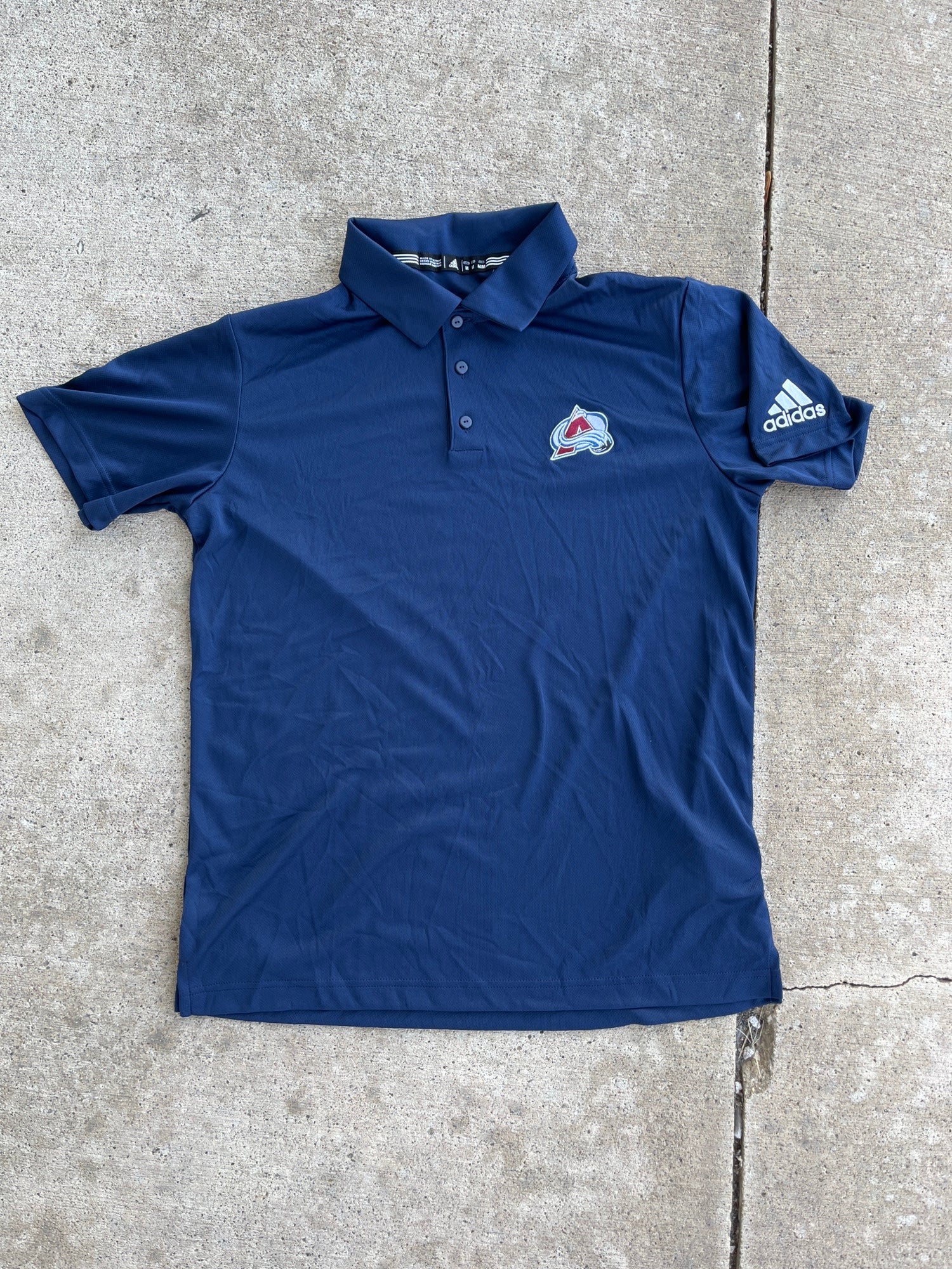 New ADIDAS NHL Colorado Avalanche Team Issued Golf Polo Shirt (s, m, xxl)
